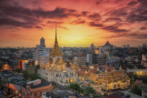 Tour serale di Bangkok in tuk tuk con cena a ChinaTown